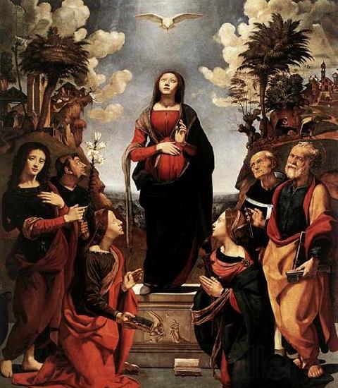 Piero di Cosimo Immaculate Conception with Saints France oil painting art